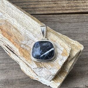 Silpada Sterling Silver Pendant with Sodalite